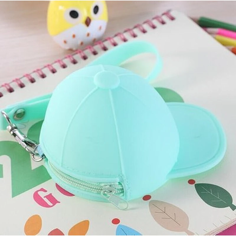 Colorful High Quality Cap Shape Cartoon Coin Pouch For Girls