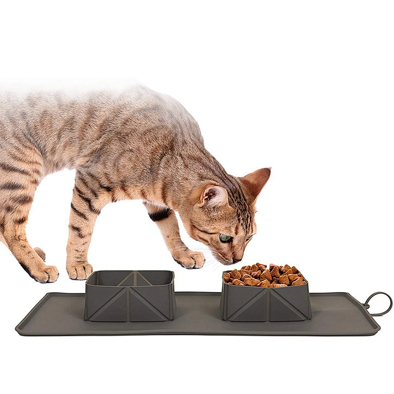 Factory cheap price silicone dog bowl feeder pet outdoor on sale