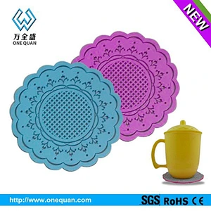 Silicone Fashion heat resistant placemats rubber coasters Mats & Pads