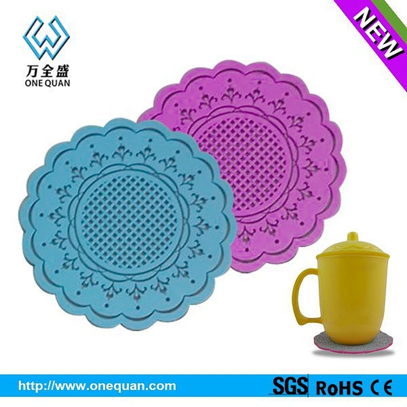 Silicone Fashion heat resistant placemats rubber coasters Mats & Pads