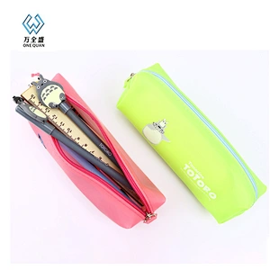 Soft Cute Silicone Printing Customized Pencil Case for Students Factory Supply Directory
