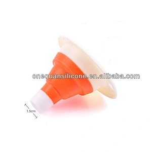 Custom FDA silicone funnel collapsible silicone funnel silicone rubber funnel