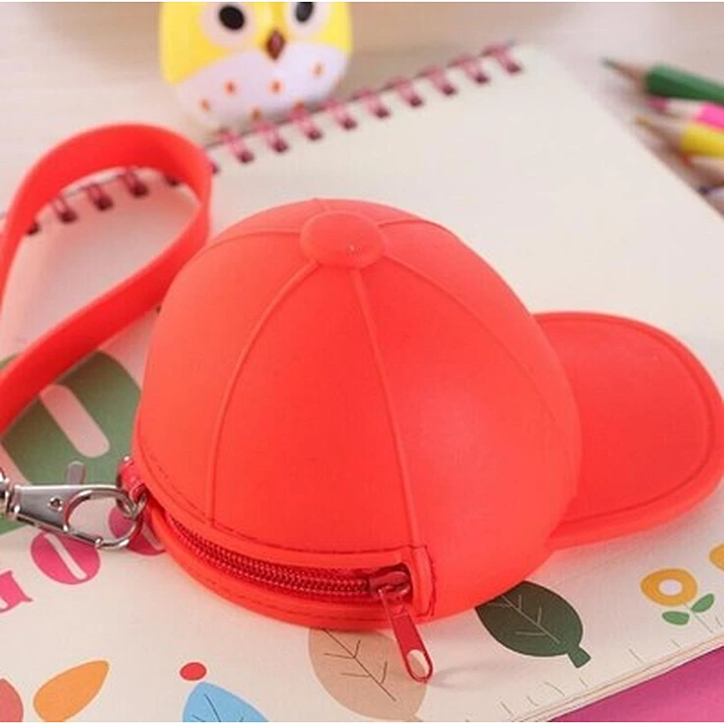 Colorful High Quality Cap Shape Cartoon Coin Pouch For Girls