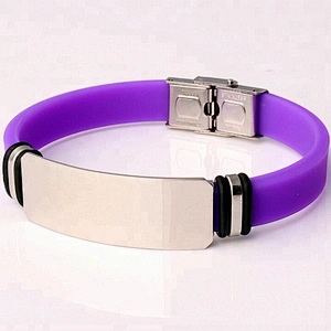 Soft Silicone Rubber Strap Watchband Replacement Stainless Steel Fold Over Clasp Sport Divers
