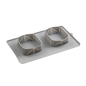 New Custom Silicone Folding Eco-friendly Collapsible Dog Bowl  Feeder