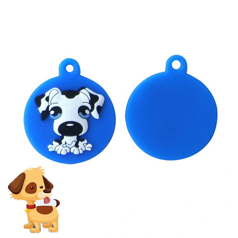 Cheap OEM Private Silicone Zoo Dog Tags  Cat Tag Round Pet Tag