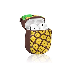 Pineapple Silicone Wireless Earbuds Charging Case for Iphone