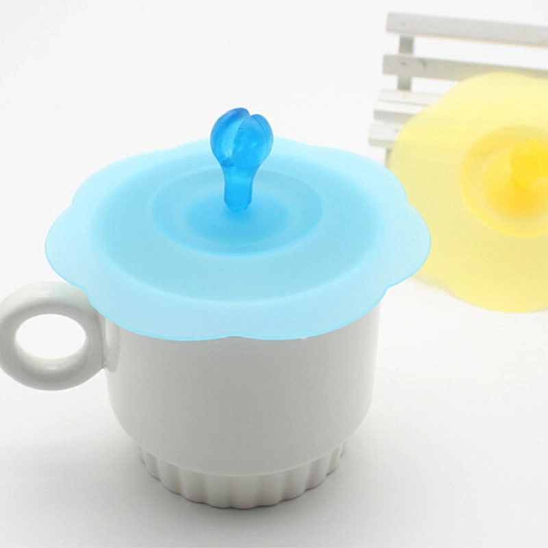 flexible cup cover sealing silicone tea cup cover cup with cover
