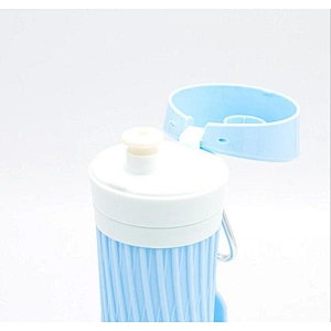 Sports silicone water bottle waistline shape
