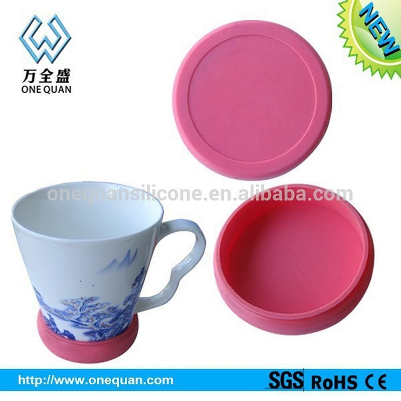 Factory wholesale reusable food-grade silicone cup saucer coffee cup saucer