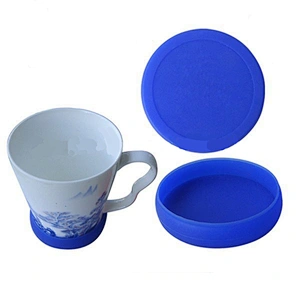 Factory wholesale reusable food-grade silicone coffee cup set tea cup set