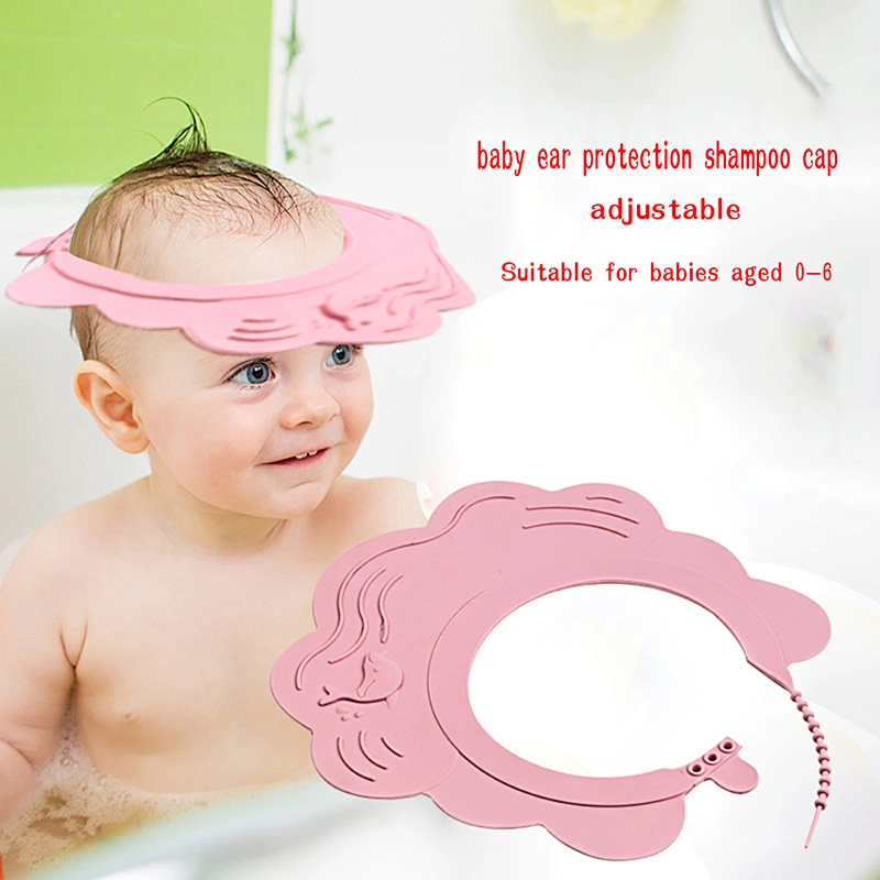 Quality durable rotation pvc bath cap purple shower protective baby Lowest Price
