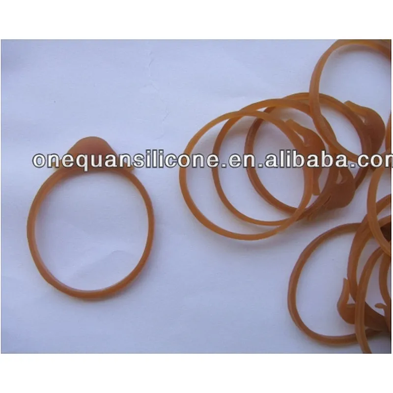 cheap durable anchor shape brown rubber band