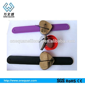 slap on silicone magnetic hairpin bracelet magnetic bracelet for hairpin