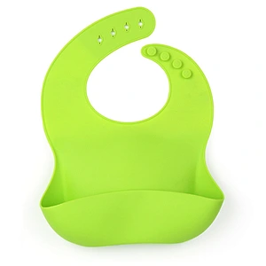 Factory Price Food Grade Foldable Silicone baby bib set Waterproof