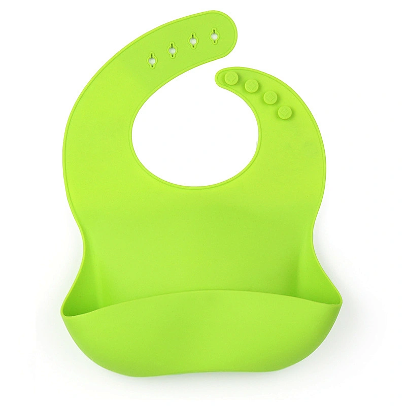Factory Price Food Grade Foldable Silicone baby bib set Waterproof