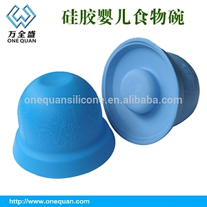 China manufacturer silicone suction baby bowl set
