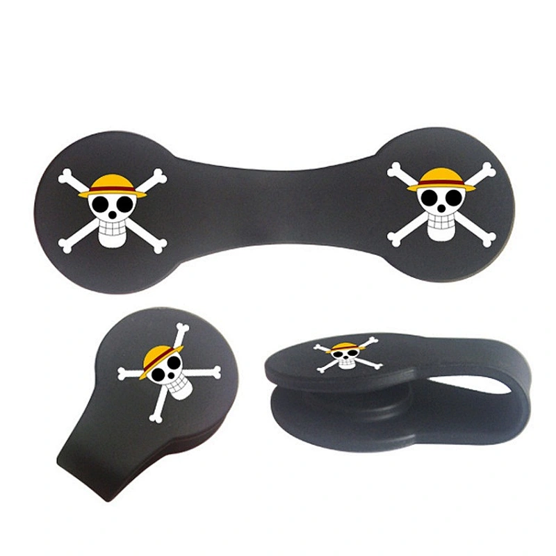customized silicone magnetic round binder clip/round paper clips