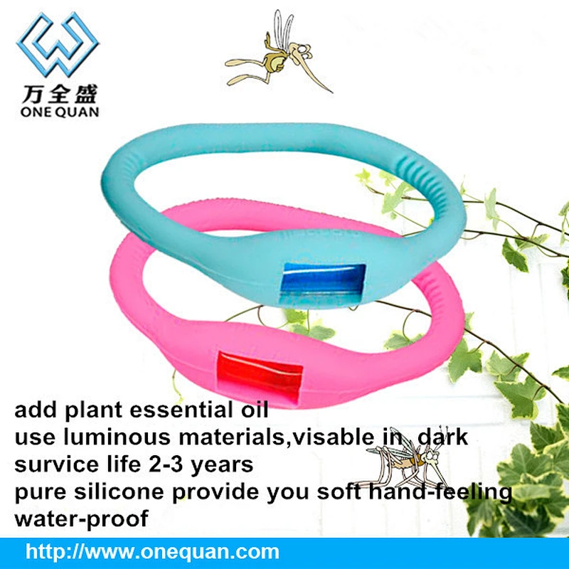 2019 Popular Wholesale Natural Silicone Mosquito Repellent Bracelet For Kids
