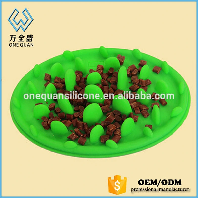 Slow Down Eating Dog Pet Feeder Dog Food Bowl Silicone Pet Bowl