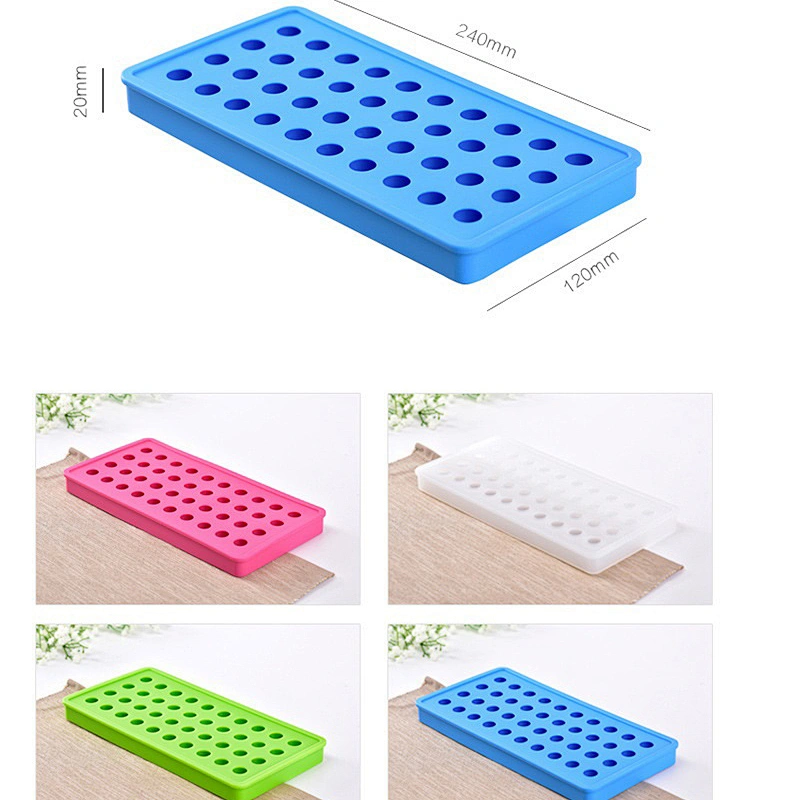 40 Holes Ball Sharped Ice Mold Silicone Logo Silicone Ice Cubes Ball Shape Ice Tray for Whisky