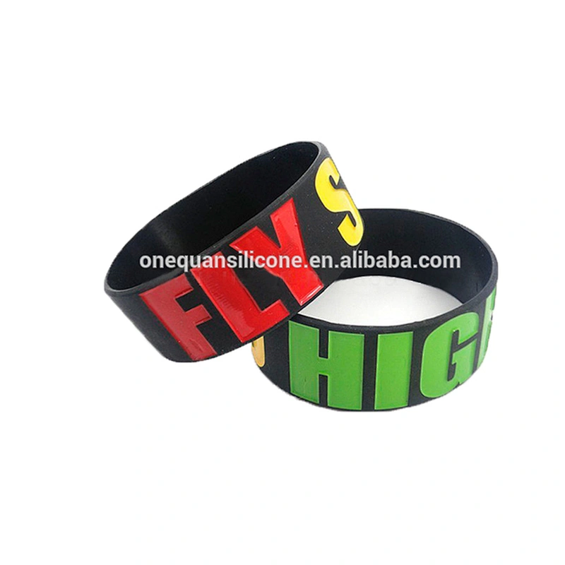 2019 Popular fashion personalized silicone rubber bracelets for gifts