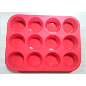 Silicone Muffin Pan Cupcake Set - Mini 6 Cups Muffin Tin, Nonstick BPA Free Food Grade Silicone Molds