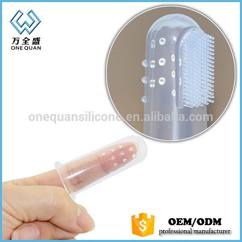FDA 100% silicone baby finger toothbrush