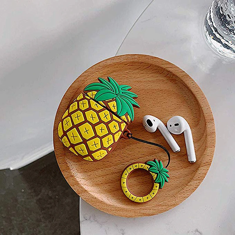 Pineapple Silicone Wireless Earbuds Charging Case for Iphone