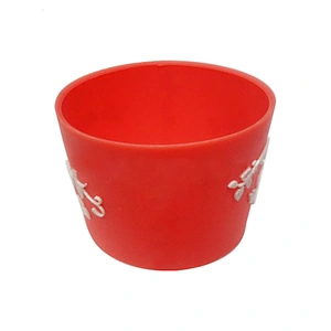 Factory wholesale reusable coffee cup sleeve food-grade silicone cup sleeve