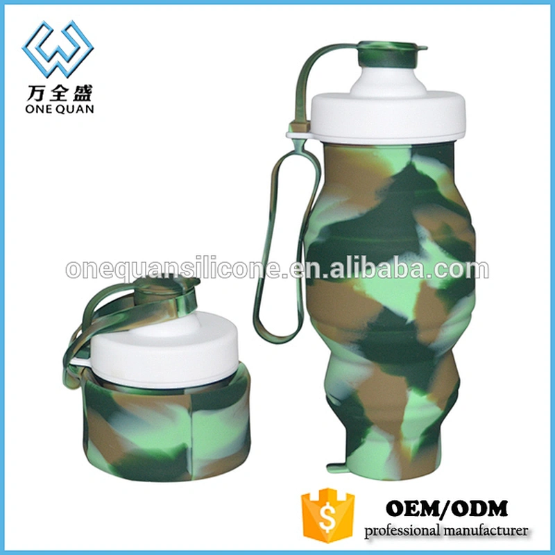 silicone water bottle ,foldable for outdoors