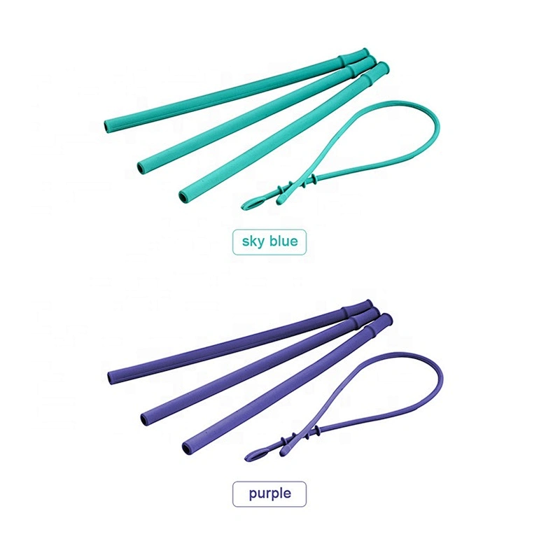 Cups Silicone Reusable Collapsible Straw, Customized Folding Straw, Reusable Foldable Straws Eco
