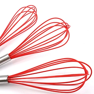 Wholesale Kitchen Non-Stick Manual Silicone Egg Beater Egg Whisk