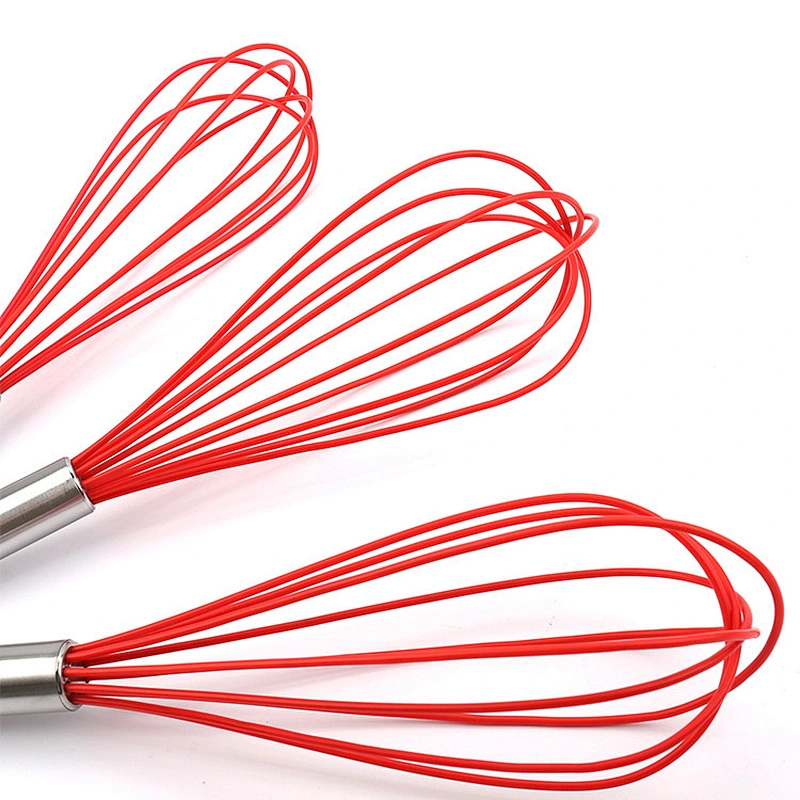 Wholesale Kitchen Non-Stick Manual Silicone Egg Beater Egg Whisk