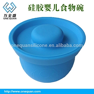 China manufacturer silicone suction baby bowl set