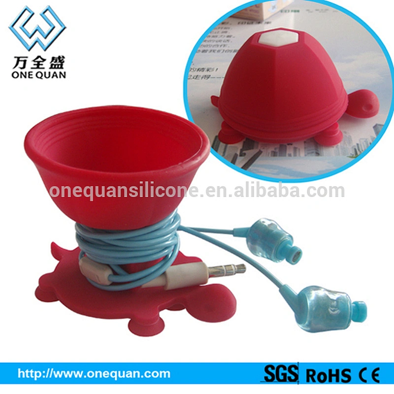 factory wholesale creative design silicone automatic cable winder cute tortoise cable winder