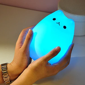 Silicone soft baby light night indoor led night light for kids