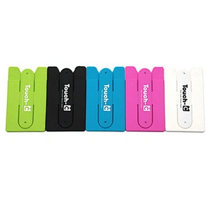 creative customized silicone card holder for mobile phone with 3m sticker