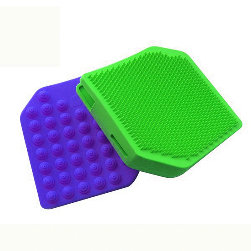Wholesale Promotional Soft Back Brush Blue Body Silicone Body Scrubber