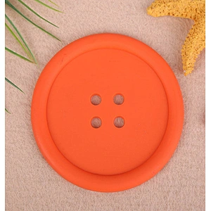 2020 Durable Silicone Cup Holder Button Shape Coaster Glass Coffee Cup Mat