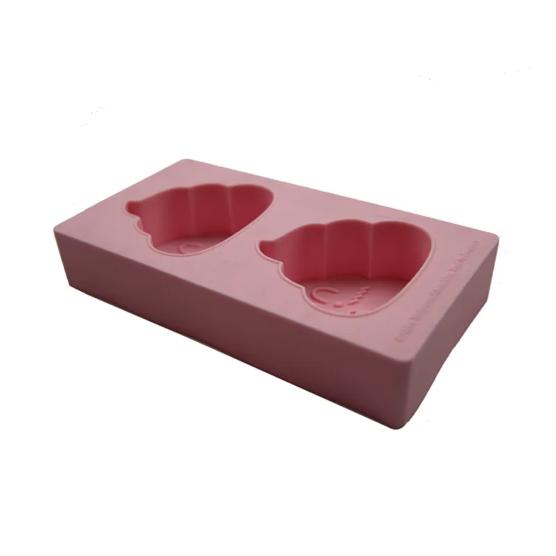 High Quality 2 Cavity Diy Cute Novelty Jelly Moulds Cupcake And Cookie Mold