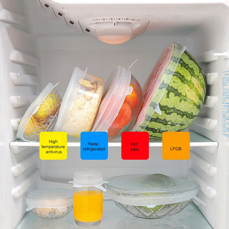 September Sale Factory Supply silicone stretch cover for fruit bowl rubber seal food container glass menu price list