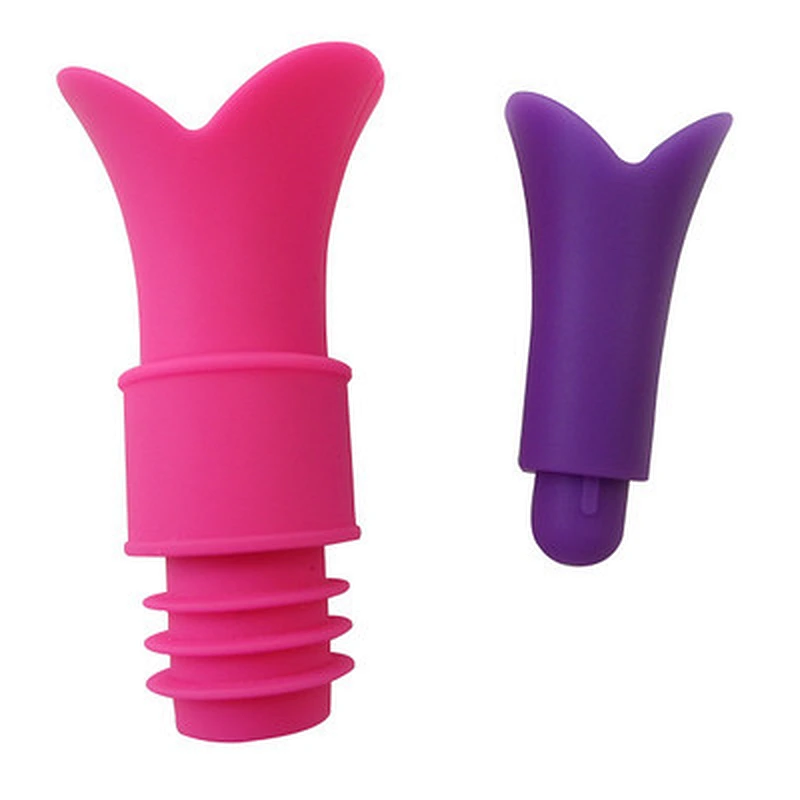 Fashionable Cheap Silicone Cartoon Red Wine Bottle Stoppers