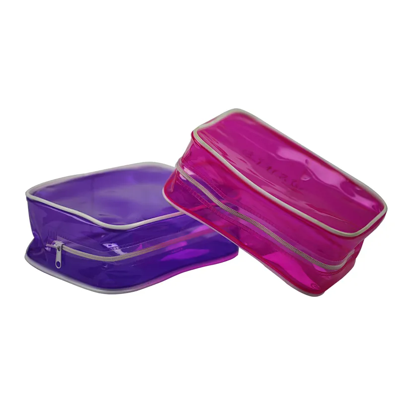 2020 Hot sale fashion transparent PVC square storage bag