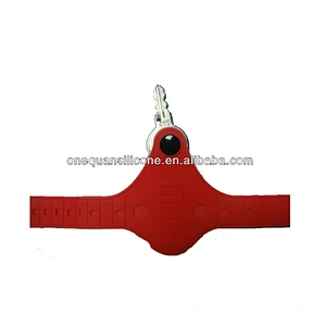 Wholesale silicone key holder bracelet rubber bracelet key holder for gifts