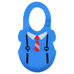 Waterproof Baby Silicone Soft bib for baby food grade silicone baby bib