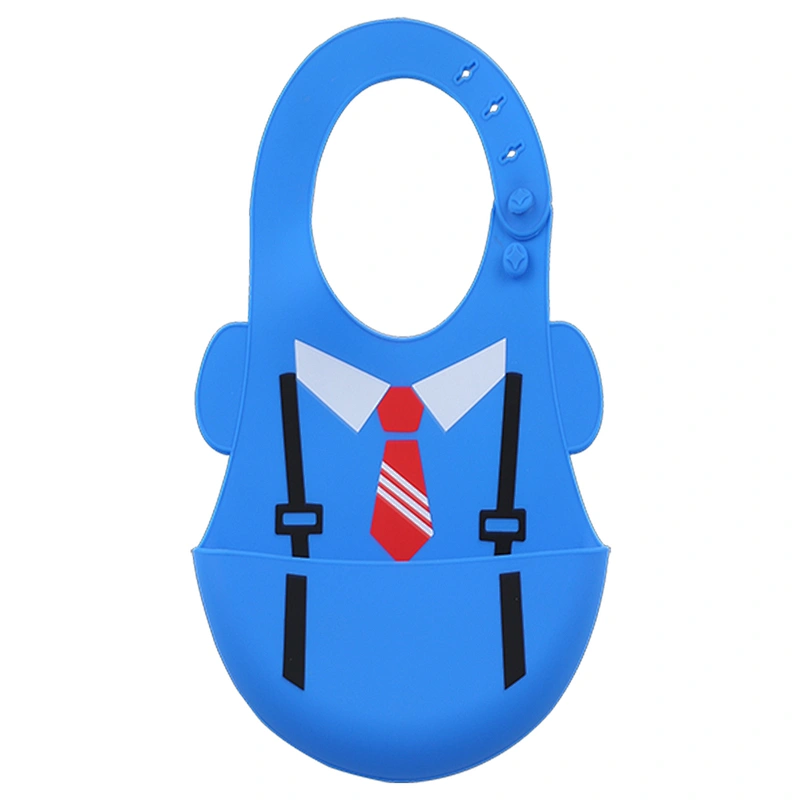 Waterproof Baby Silicone Soft bib for baby food grade silicone baby bib