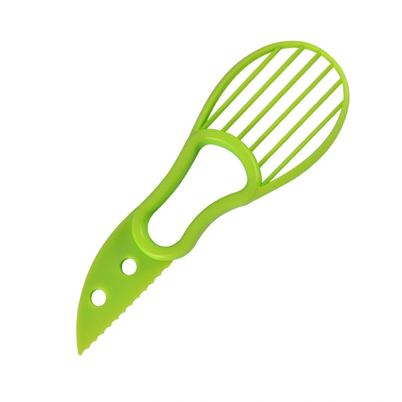 New Design Multifunctional Avocado Slicer Green Fruit Cutter Handle Core Remover Tool