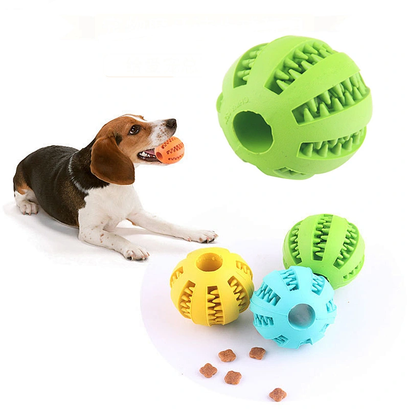 Soft Natural Bite Silicone Toys Ball for Dog Durable Strong Teeth Chewing Toy