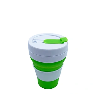 Portable Silicone Collapsible Travel Cup/Coffee Mug BPA Free Food-Grade Silicone Folding Camping Drinking Cup